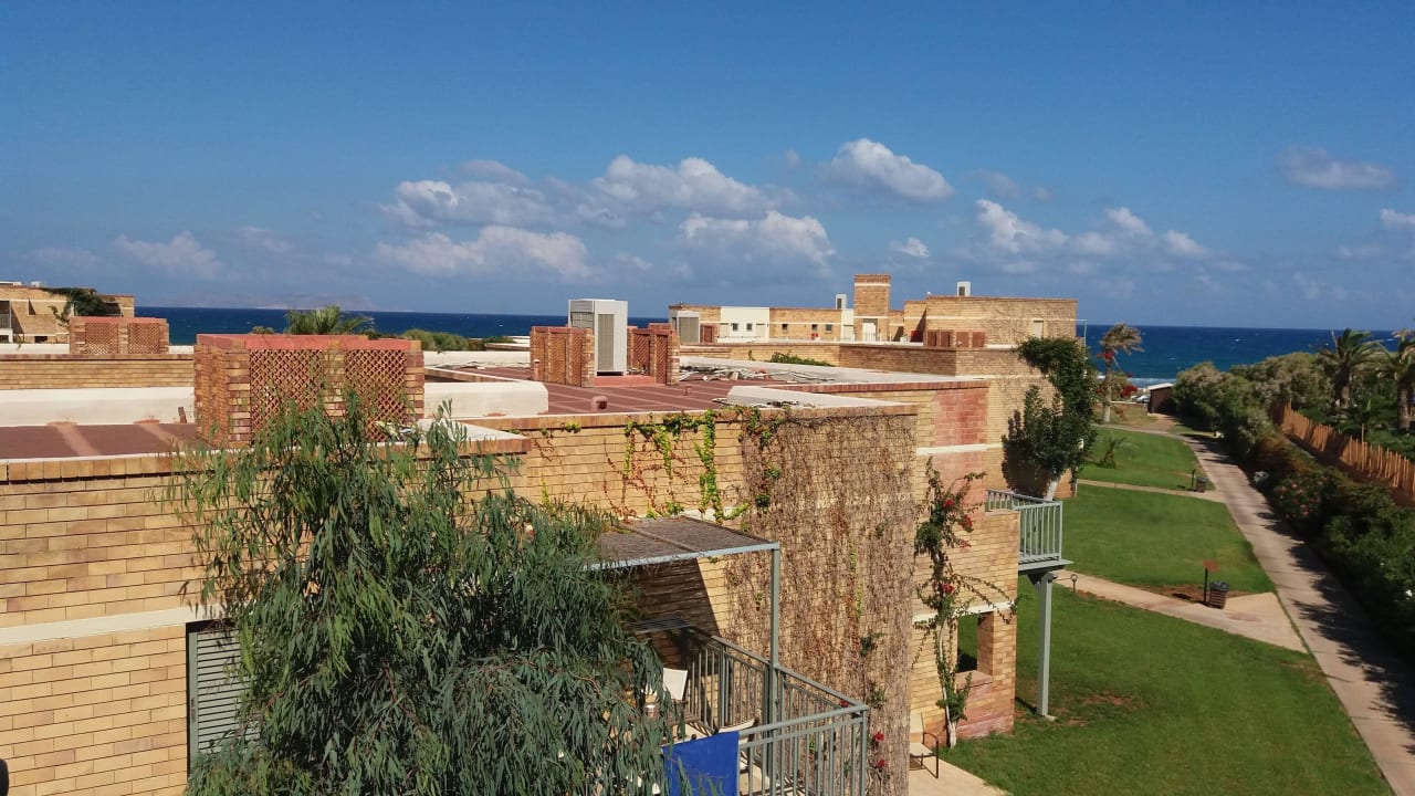 Blick vom Balkon Bella Beach Hotel