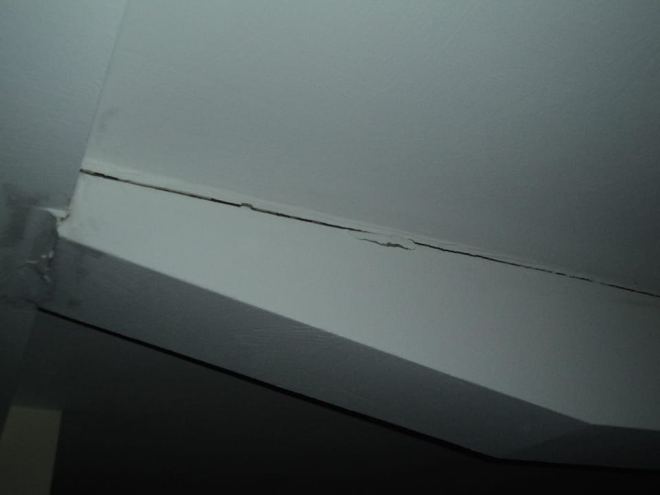 An der Decke in unserem Zimmer Birgsau