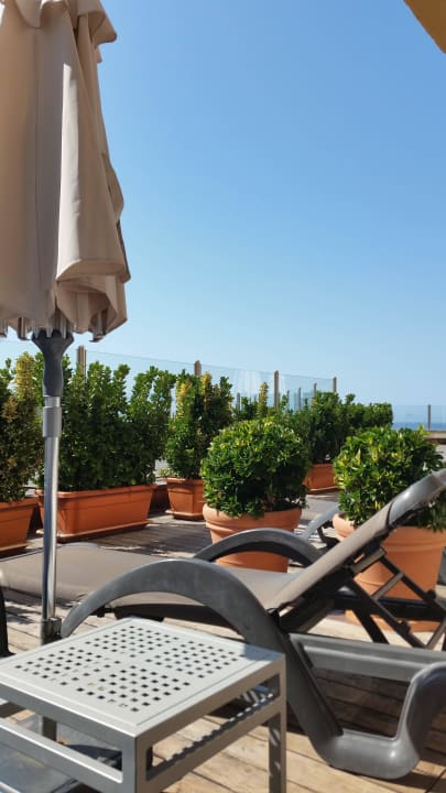Terrasse mit Blick auf das Meer AluaSoul Palma