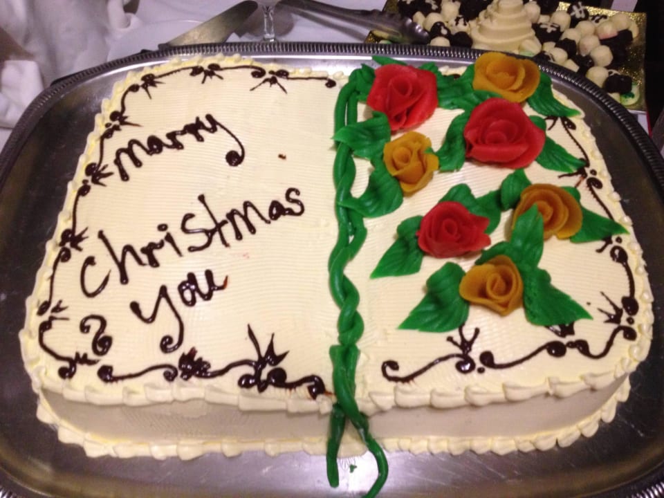 Weihnachtstorte lecker!!! Grand Muthu Club Caribbean Runaway Bay