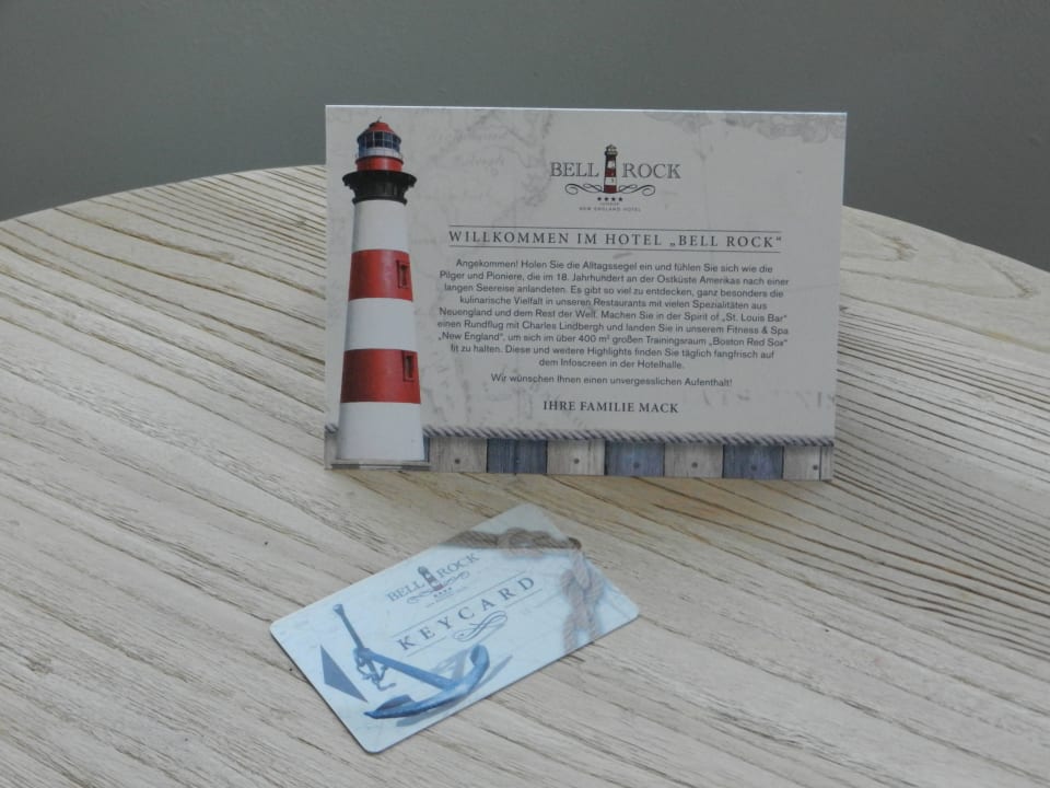 Empfangsbrief Hotel Bell Rock Europa-Park