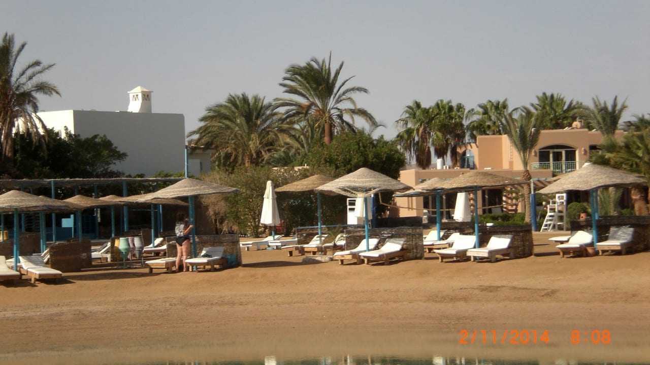 Nur ein Teil des Strandes Club Paradisio El Gouna, Red Sea