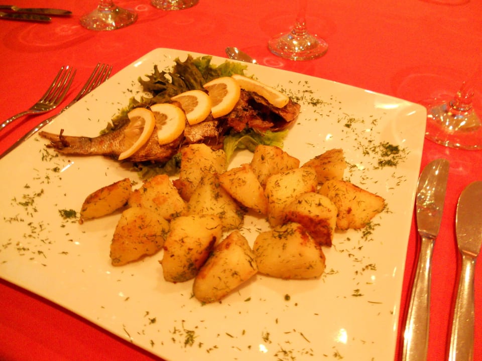 Bream fish with Sote Potatoes Odessos Park Hotel