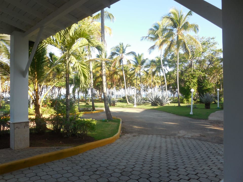 Hotelzufahrt Wyndham Alltra Samana