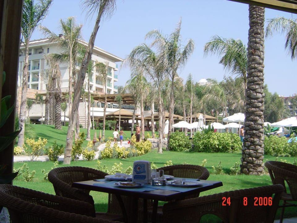 Blick aus der Strand/Poolbar beim Mittagessen Sunis Kumköy Beach Resort Hotel & Spa