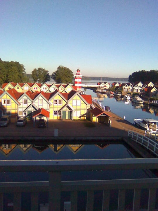 Blick vom Balkon Precise Resort Hafendorf Rheinsberg