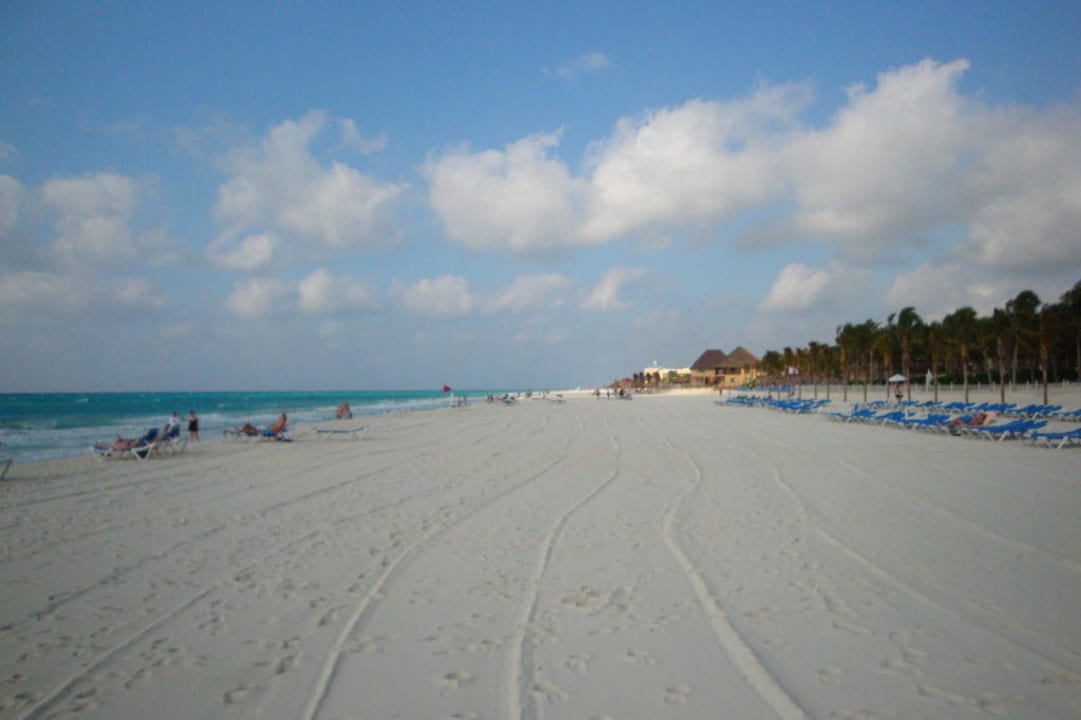 Traumhafter langer Strand Hotel Riu Palace Riviera Maya