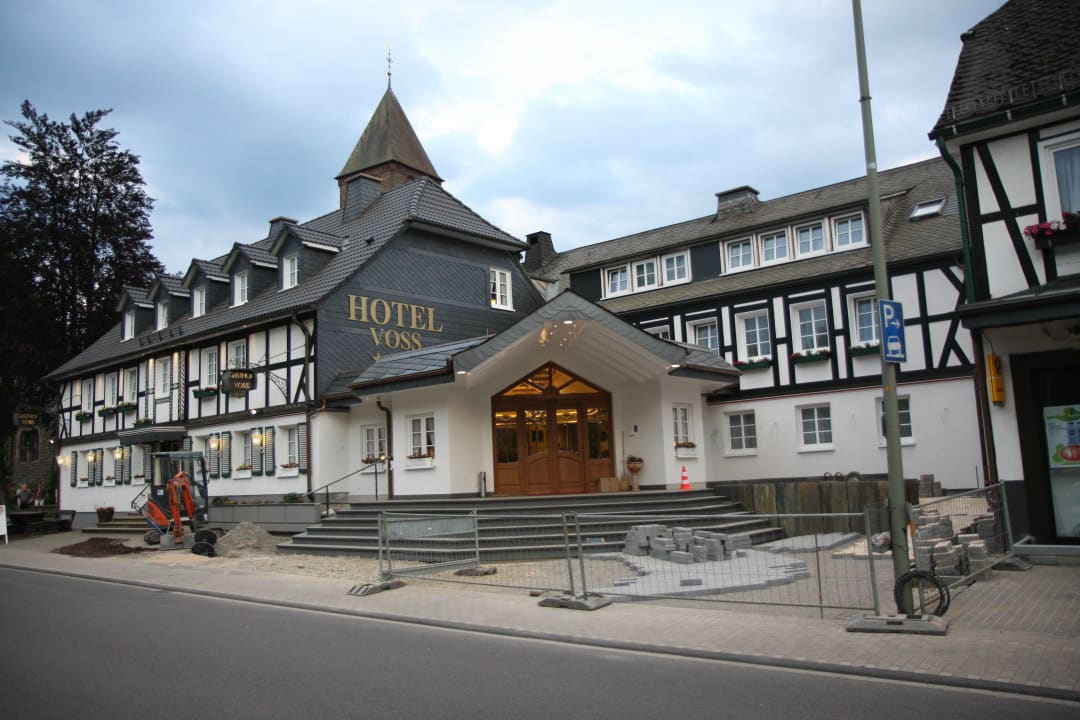 Neuer Eingang mit Rampe leider noch nicht fertig Landhotel Voss