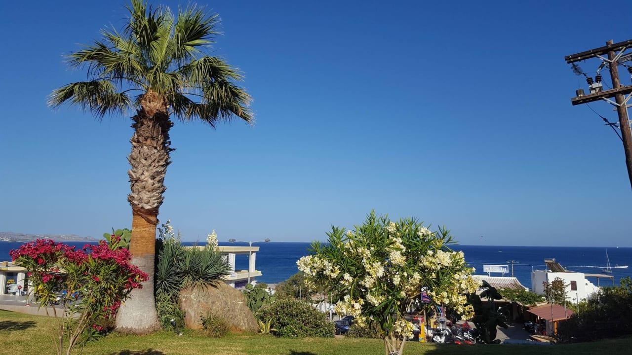 Widok z recepcji Mitsis Rodos Village