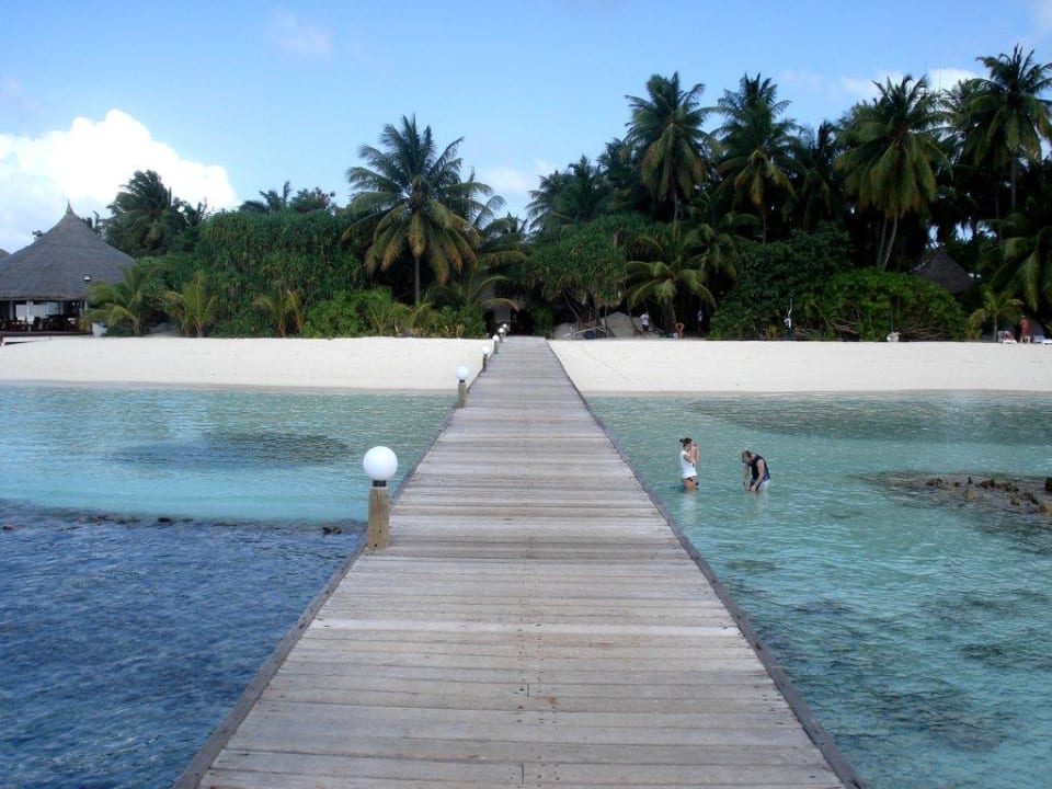 Aussicht vom Steg bei Ebbe Angaga Island Resort