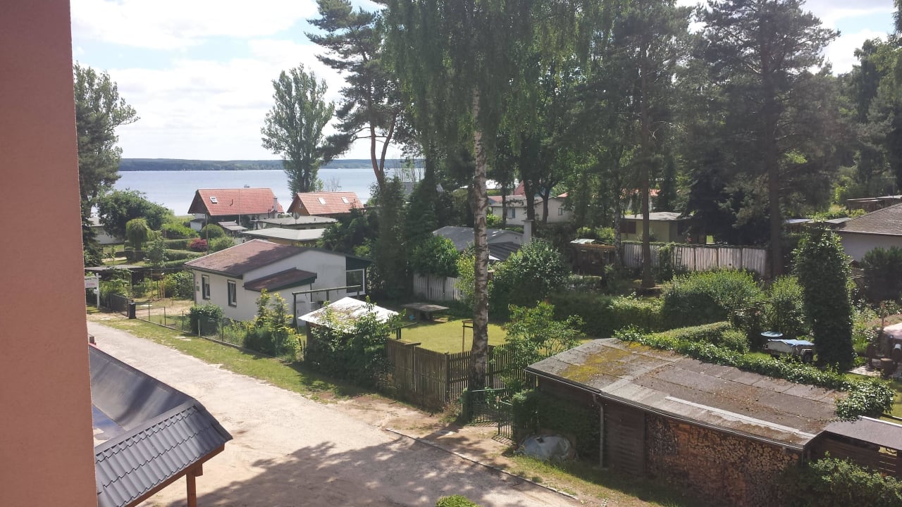 Blick vom Balkon Ferienpark Heidenholz