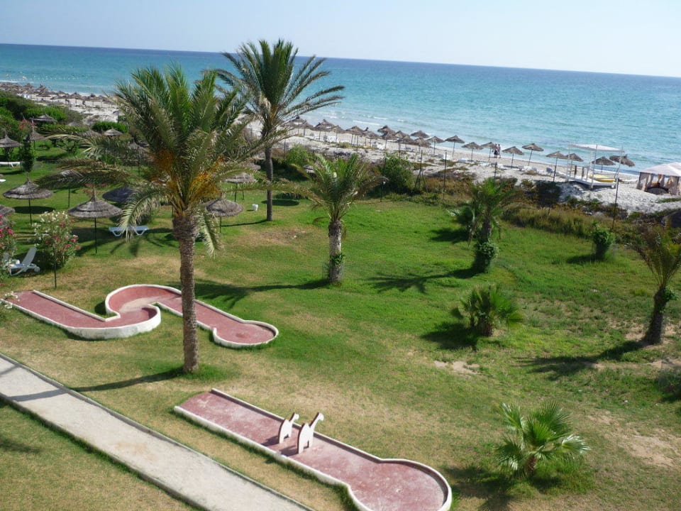 Ausblick aus dem neuen Zimmer Mahdia Beach & Aquapark