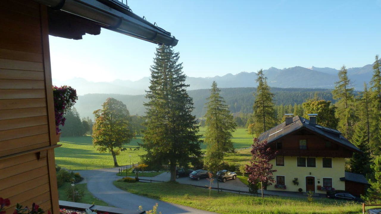 Blick aus dem Zimmer Aparthotel Ramsau