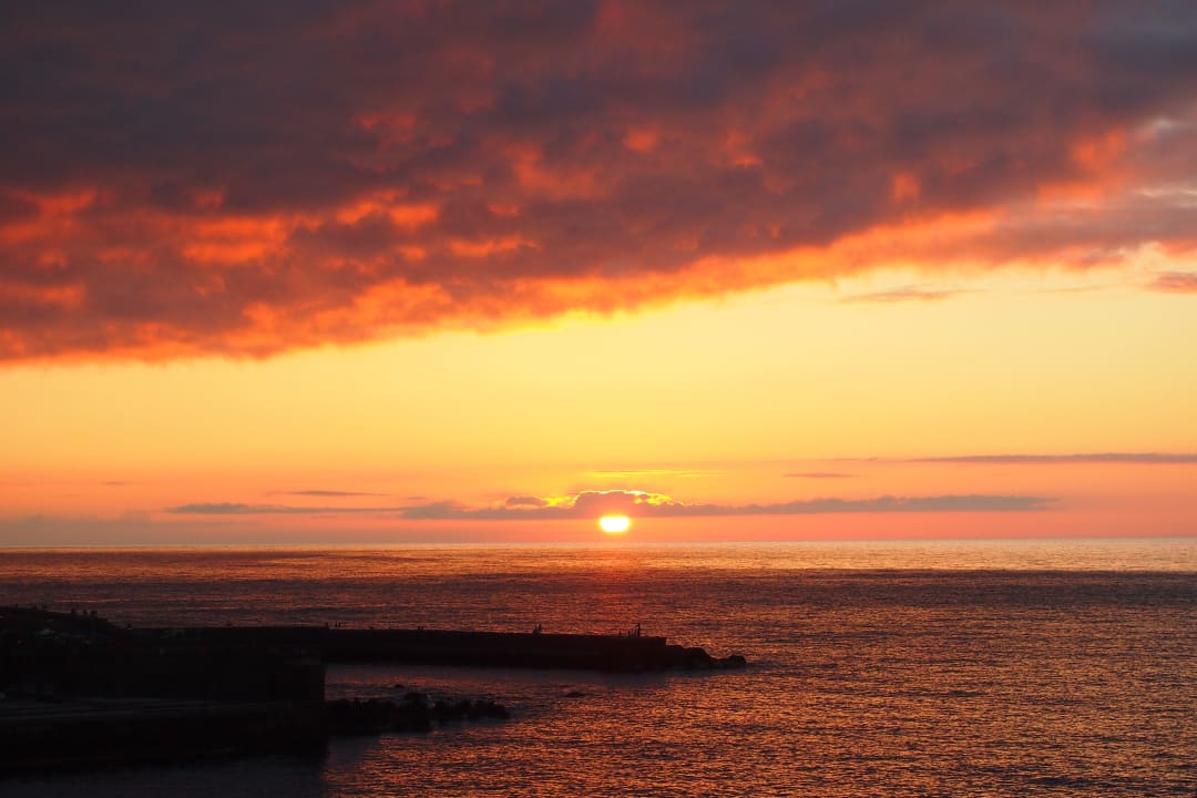 Blick vom Balkon auf den Sonnenuntergang Hotel ValleMar