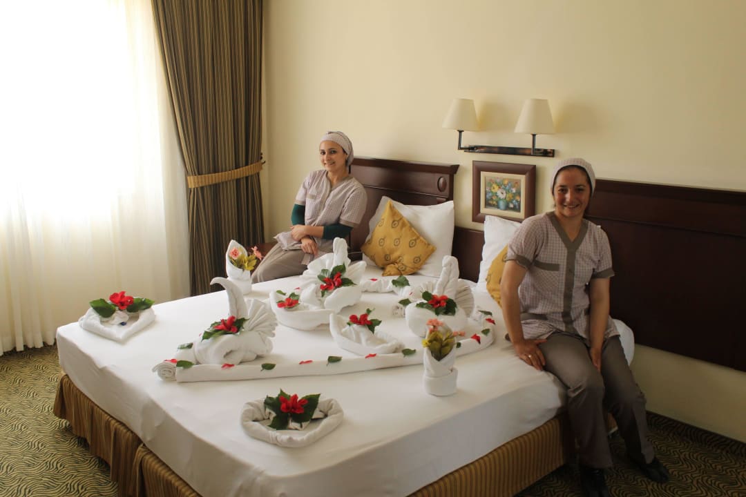 Fatima, bedankt voor de leuke creaties iedere dag Hotel Royal Garden Beach
