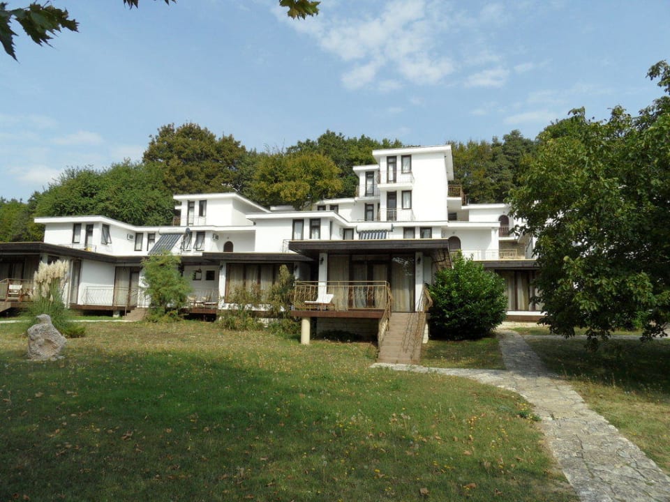 Blick auf die Bungalows Hotel Russalka