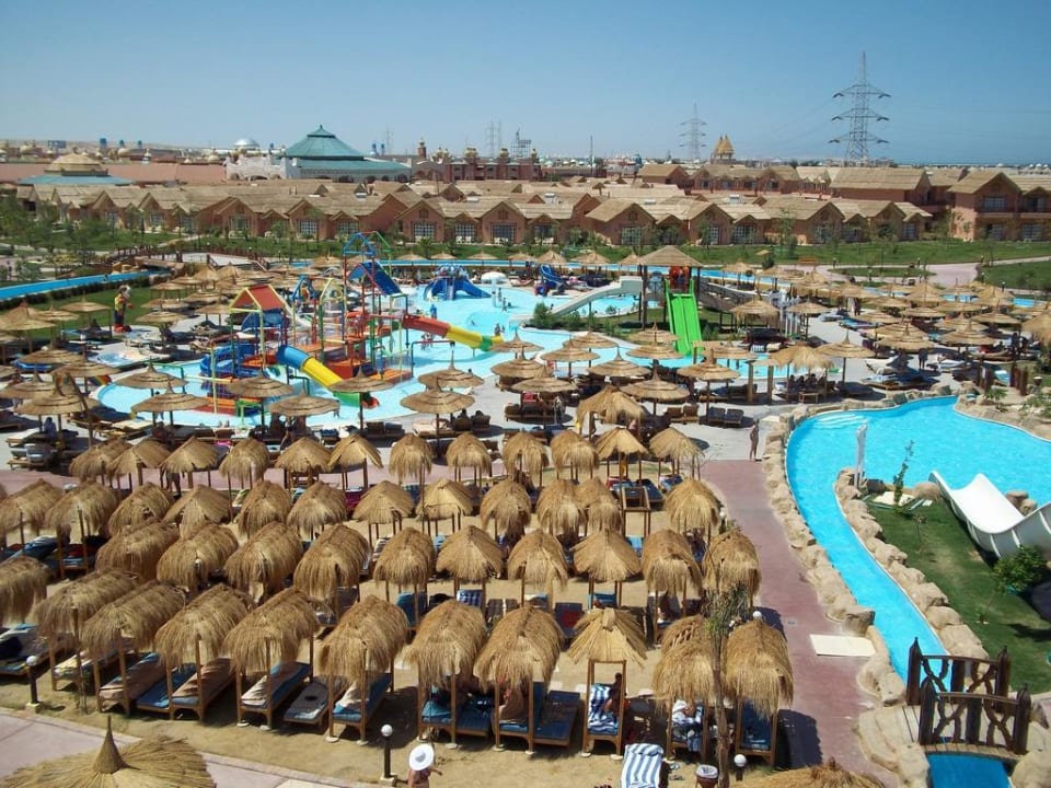 Der gesamte Kinderpoolbereich Pickalbatros Jungle Aqua Park Resort - Neverland Hurghada