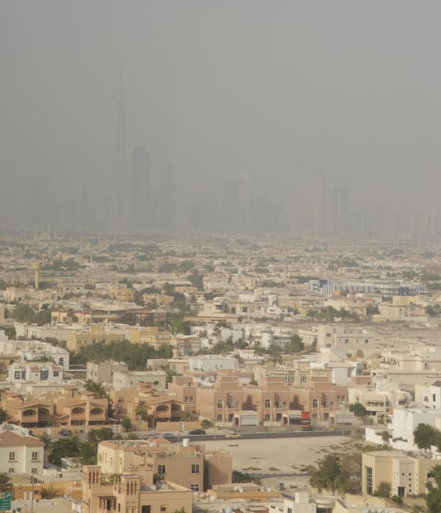 Ausblick aus der 19 Etage Jumeirah Beach Hotel