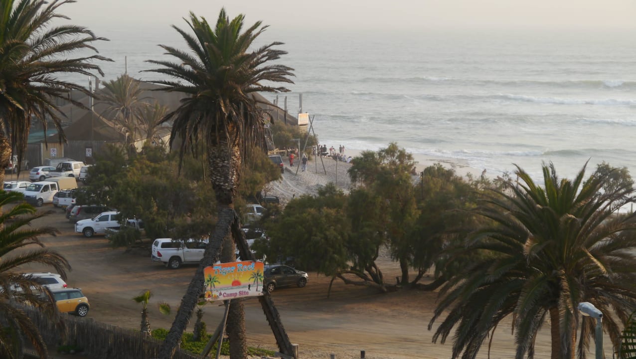 Ausblick zur Beachbar,super Tipp zum essen gehen u Hotel Beach Swakopmund