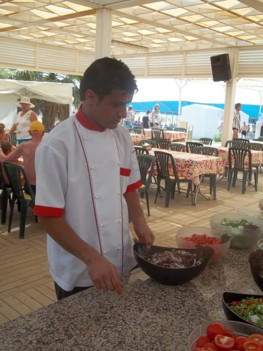 Mitarbeiter Strandbar Hotel Orfeus Park