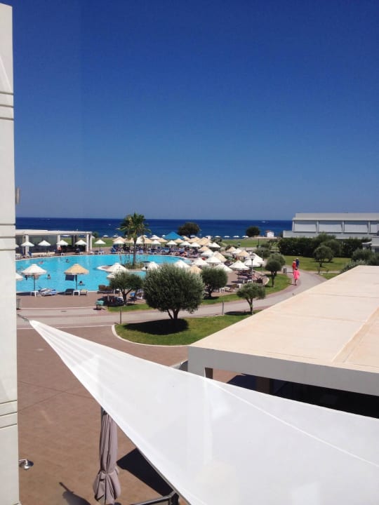 Aussicht vom Balkon  Apollo Blue