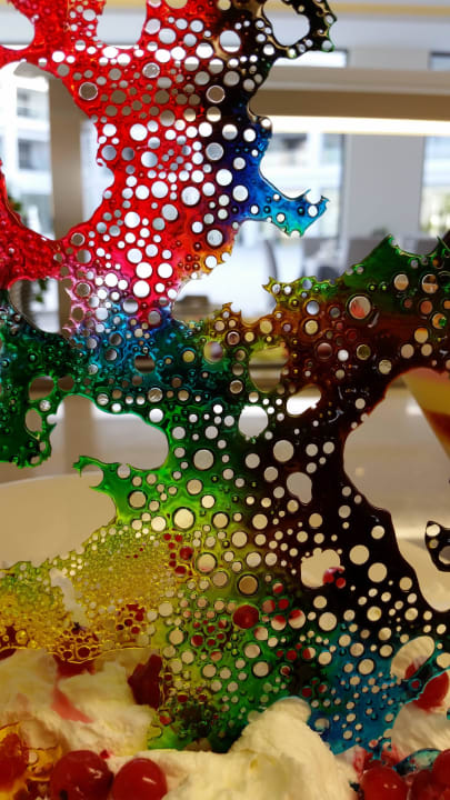 The pastry chef loves his job ;) Asterias Beach Resort