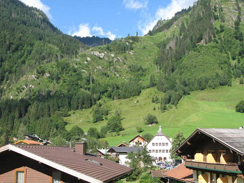 Blick vom Balkon Pension Oberreiter Fusch