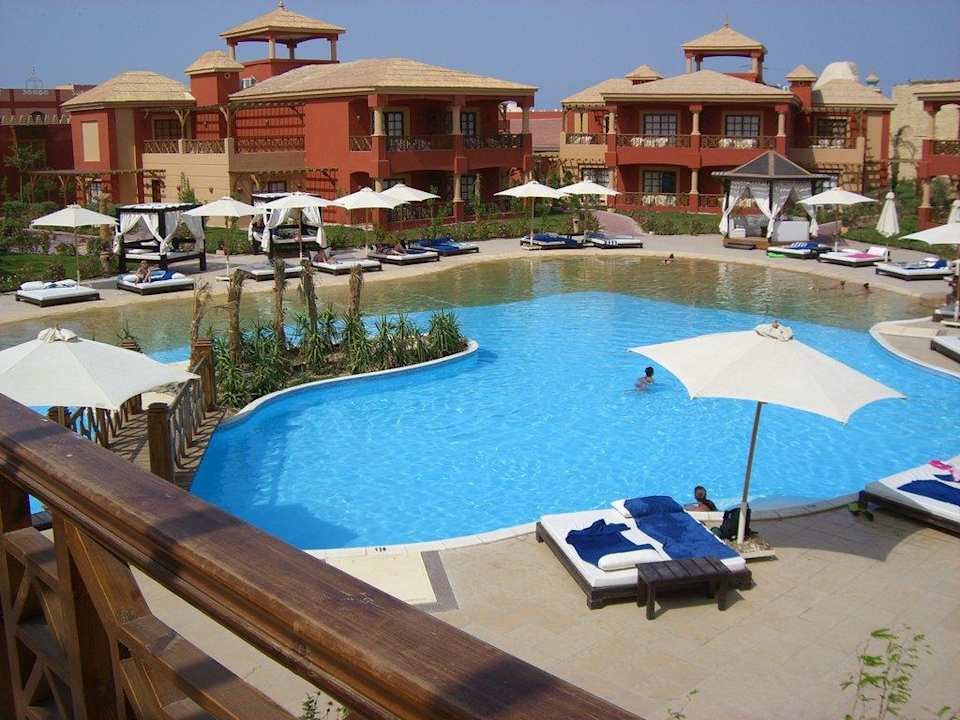 Ausblick vom Balkon Pickalbatros Alf Leila Wa Leila Resort - Neverland Hurghada