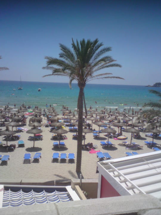 Der Strand vom Hotel aus Pension Maria Eugenia