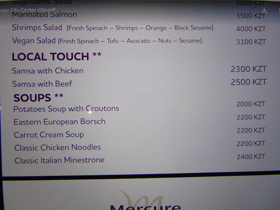 Gastro Mercure Almaty City Center