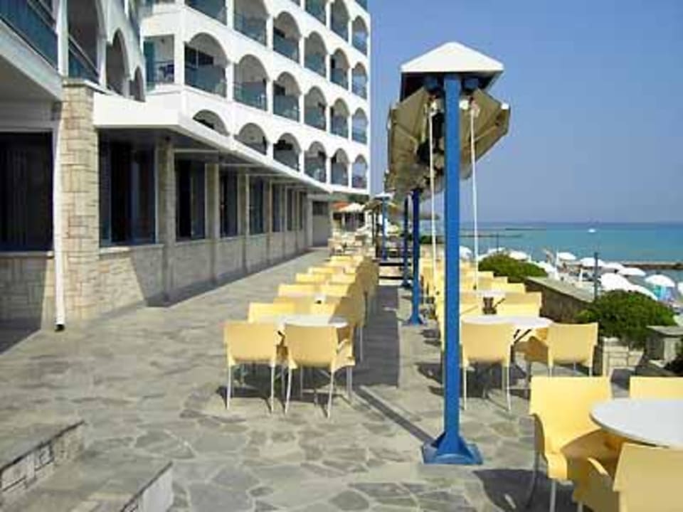 Hotelterrasse Ammon Zeus Luxury Beach Hotel