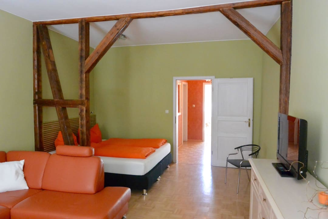 Schlafen Apartment mit Terrasse  Ferienwohnungen Junger Moritz