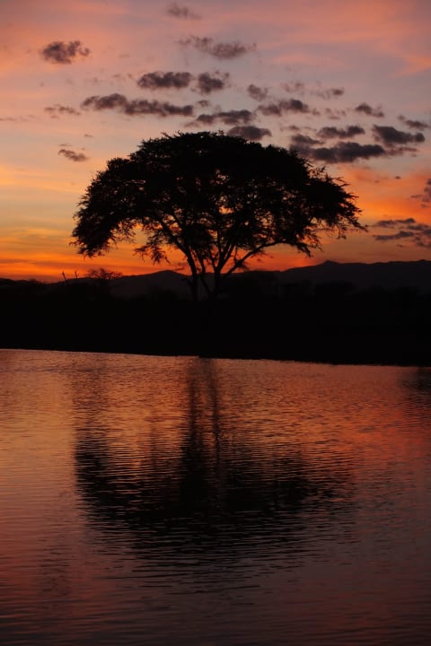 Sonnenuntergang Voyager Ziwani Tented Camp