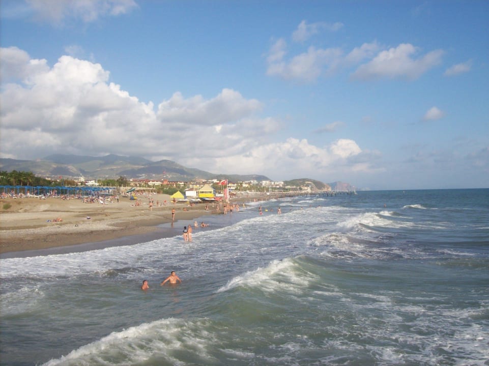 Widok z mola Club Turtas Beach Hotel