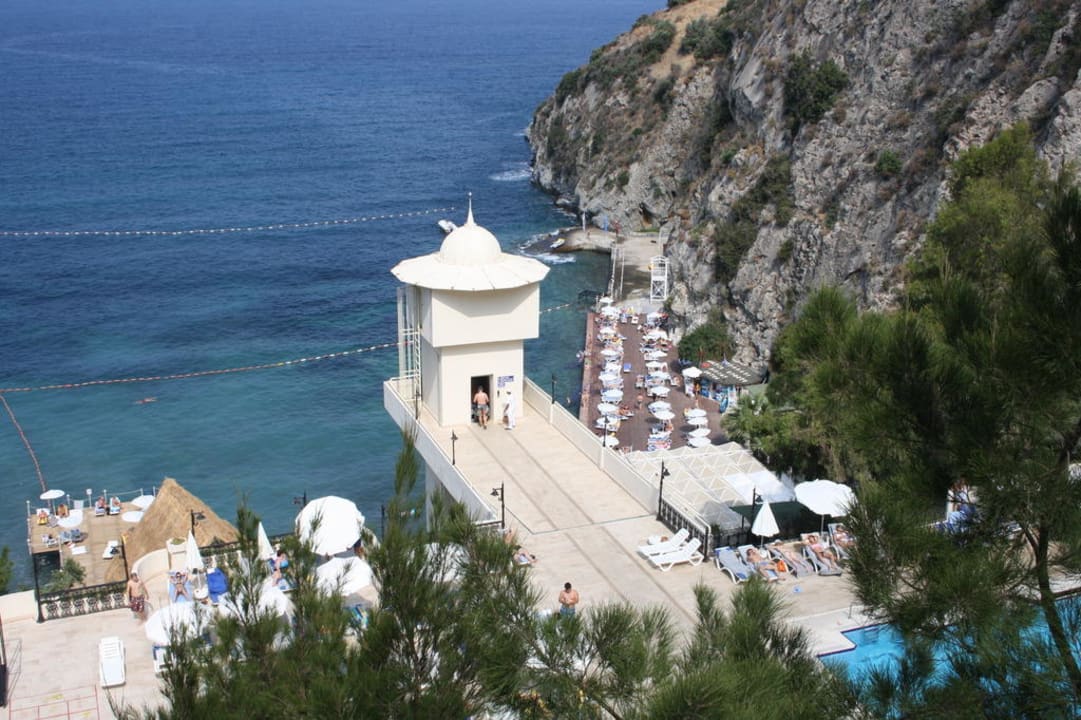 Blick vom Zimmer Ladonia Hotels Adakule