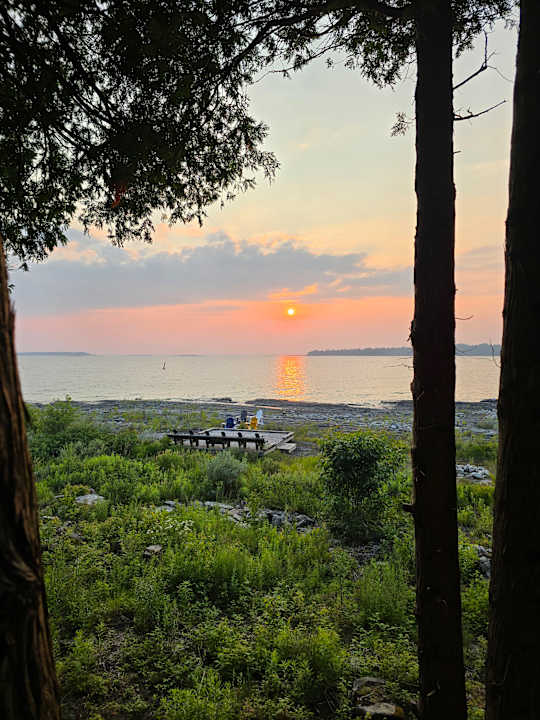 Ausblick Sunset on China Cove