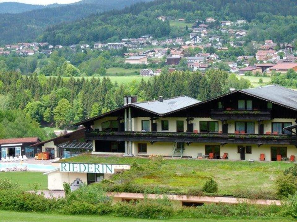 Blick zur Riederin Riederin Hotel & Chalets