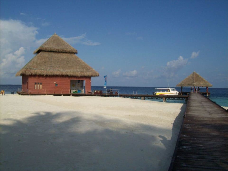 Ausblick von der Lobby/Rezeption Adaaran Club Rannalhi - All Inclusive