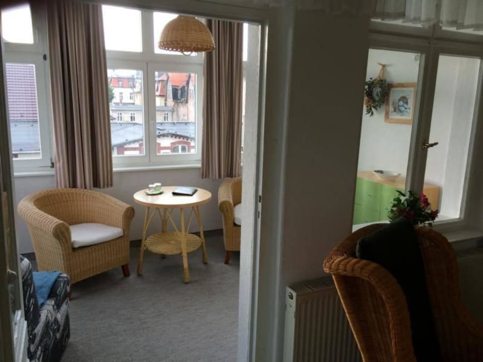 Blick zur Veranda Hotel Schloonsee