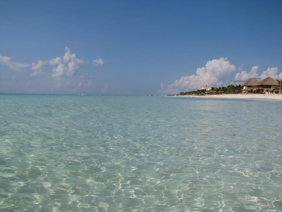 Strand rechts vom Hotel Hotel Riu Palace Riviera Maya