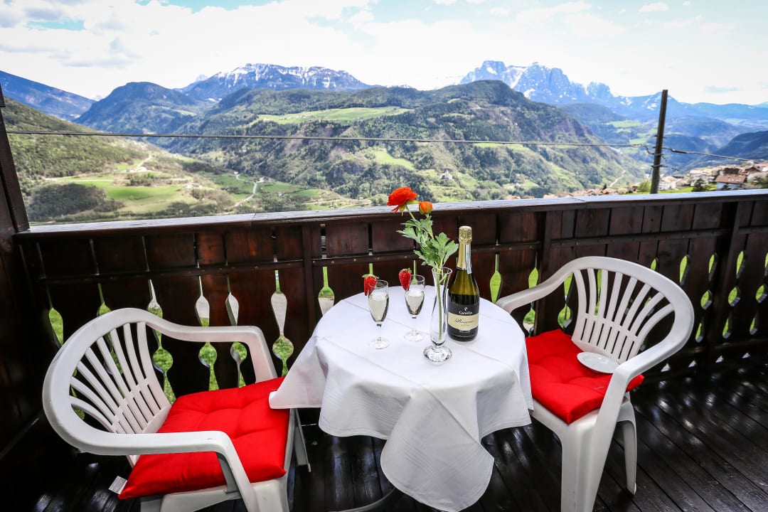 Ausblick vom Zimmerbalkon Gasthof Kircher Sepp
