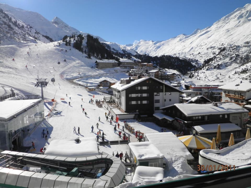 Blick vom Balkon - Südseite Hotel Edelweiss & Gurgl