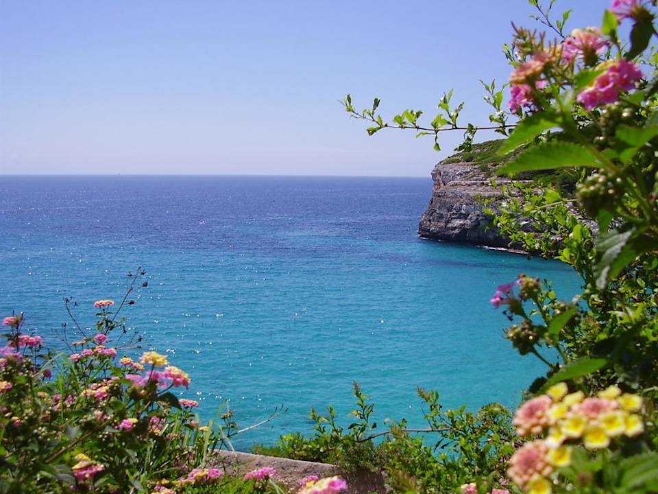 Aussicht auf das Meer Flipflop Cala Romantica