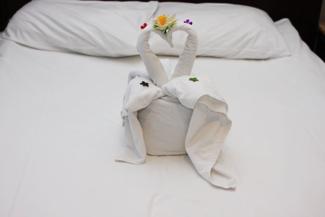 Sehr nett von Zimmerreinigung Hotel Delphin Palace
