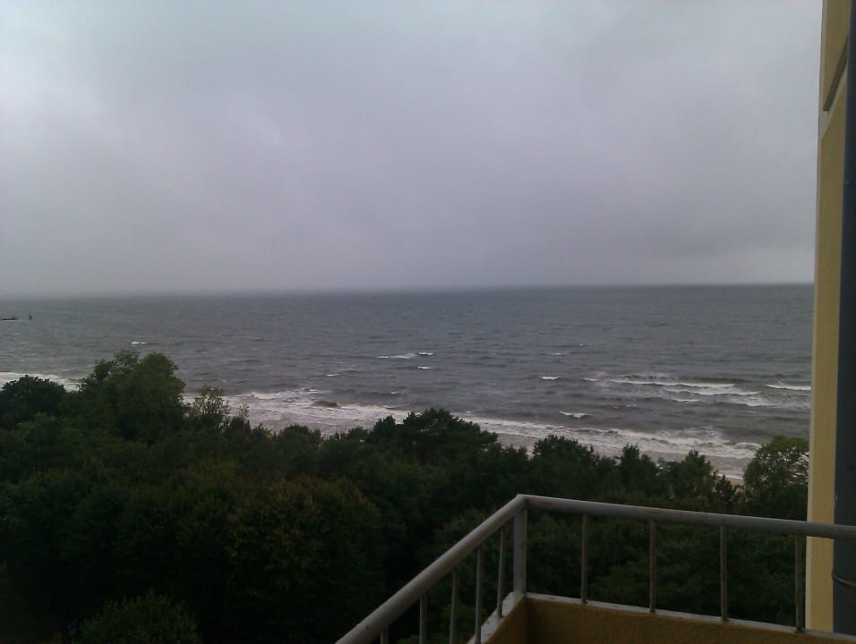 Vom Balkon Blick aufs Meer Vestina Wellness & Spa Hotel