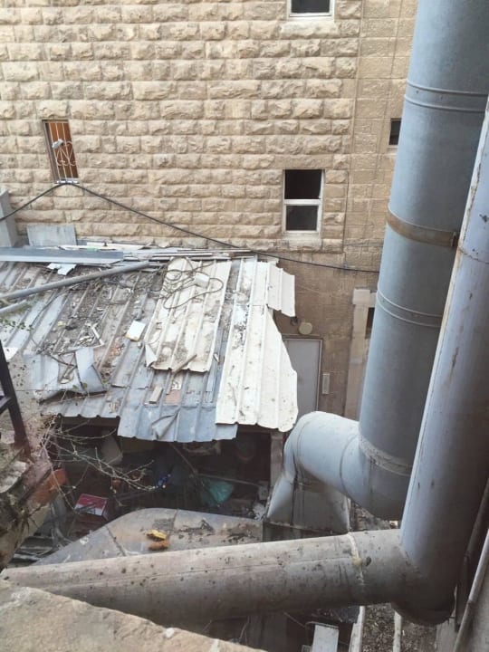 View out of the window Hotel Zion