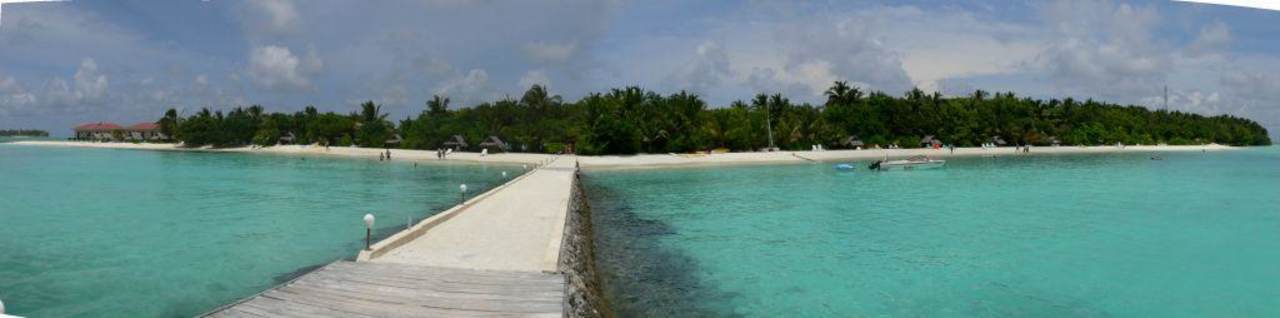 Kleine Fotomontage Summer Island Maldives