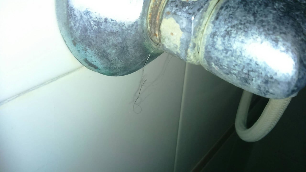 Duschamatur auch noch mit Haar vom Vorherigem Gast Samira Club