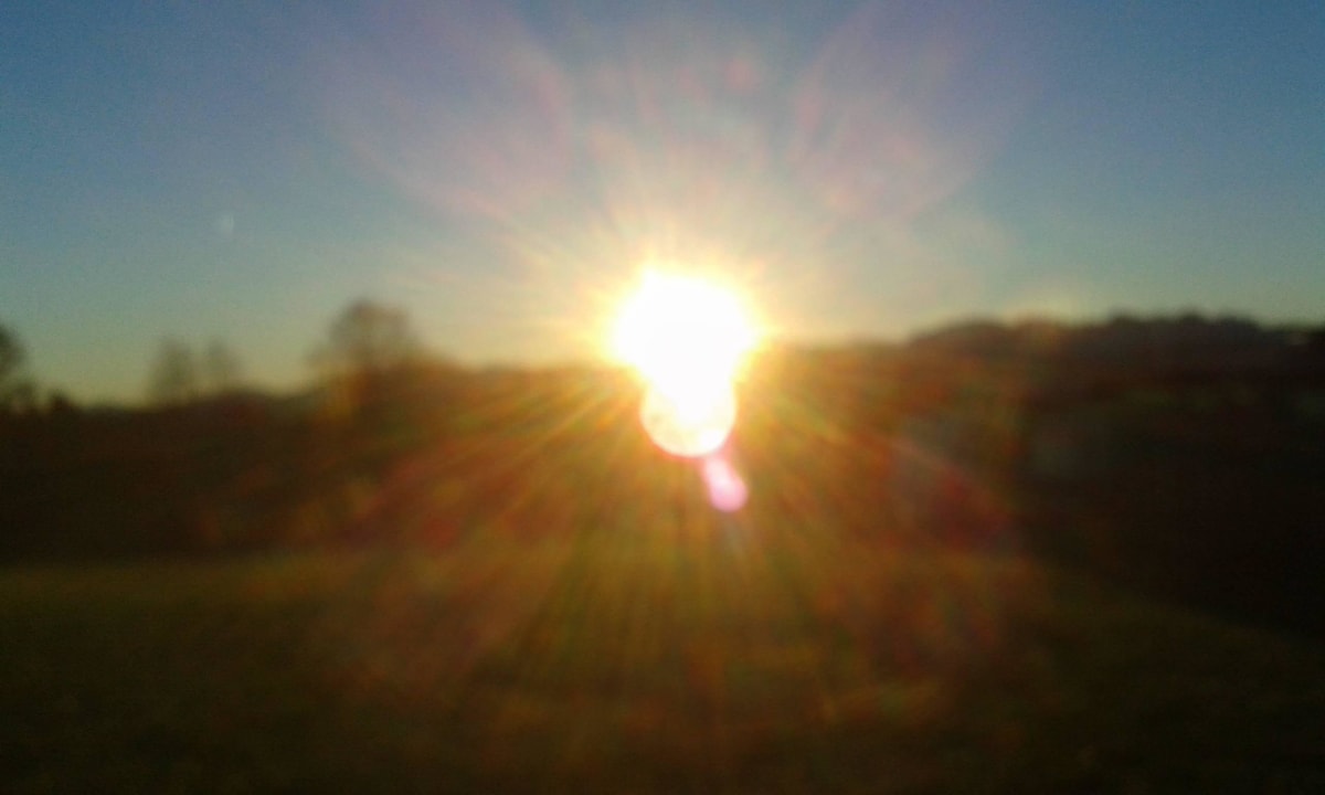Sonnenaufgang Kinderferienhof Bergblick