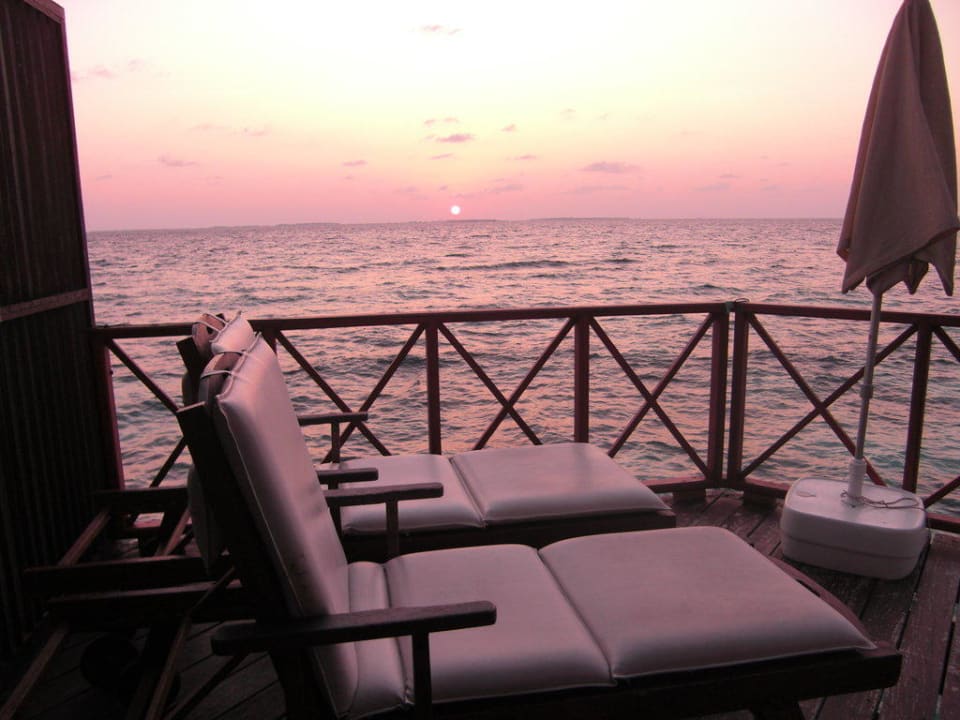 Auf der Terrasse Thulhagiri Island Resort